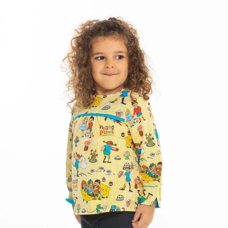 SOIMISS Camicetta Impermeabile Per Bambini – Maniche Lunghe, Con Tasche, Per Disegnare E Mangiare, Età 7-12 Anni, Blu