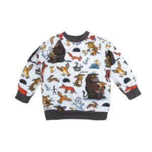 Felpa maniche raglan GOTS - Il Gruffalò, la Piccolina e la neve