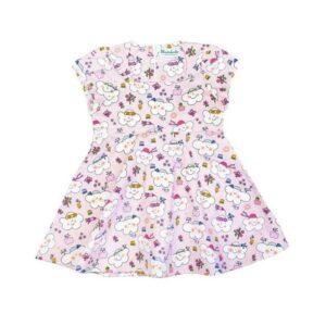 Vestito a ruota Nuvola Olga e la Primavera - GOTS