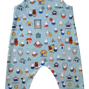 Salopette in felpa GOTS - Miffy e i giochi