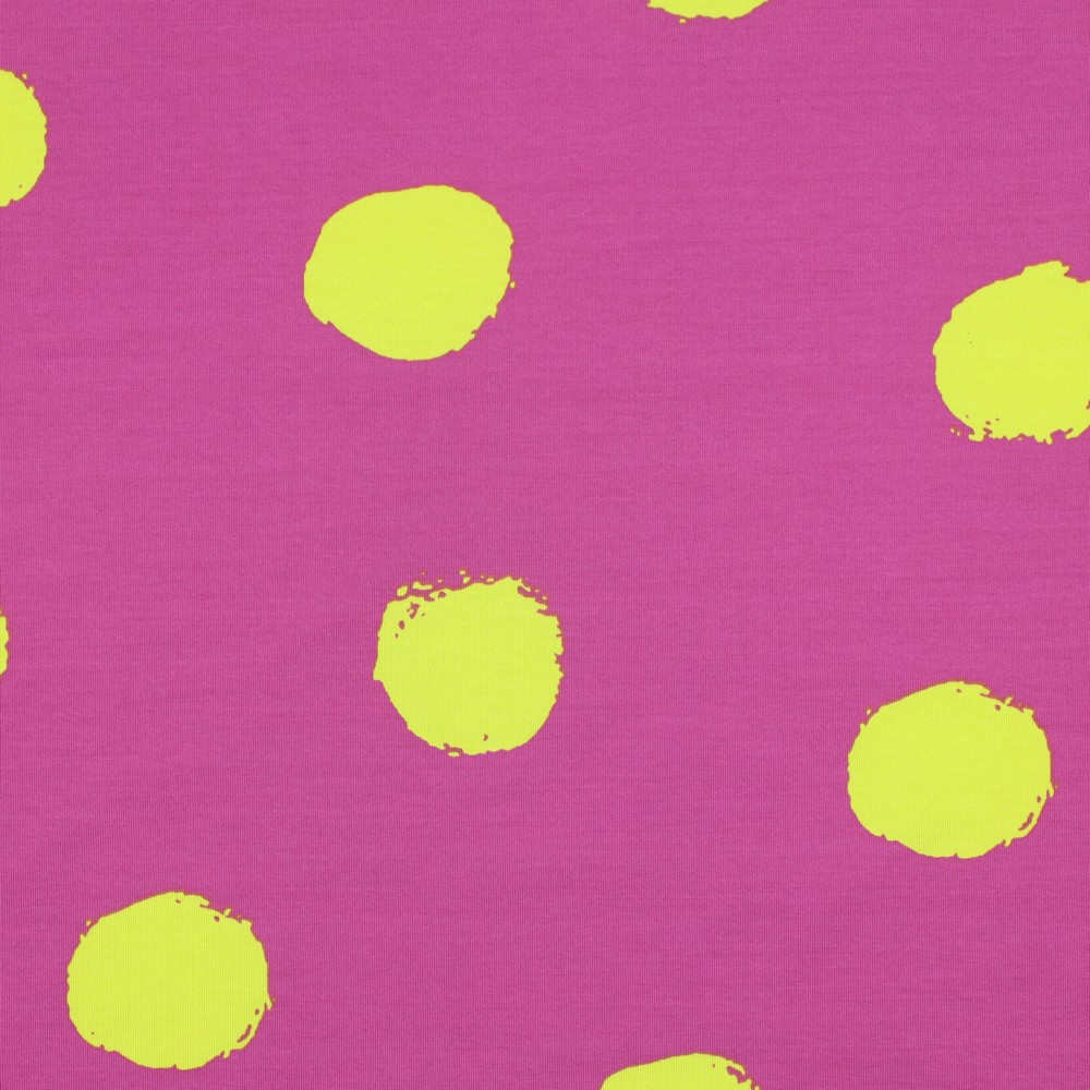 Jersey Big Dots Fucsia