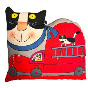 Cuscino "Gatto Pompiere"